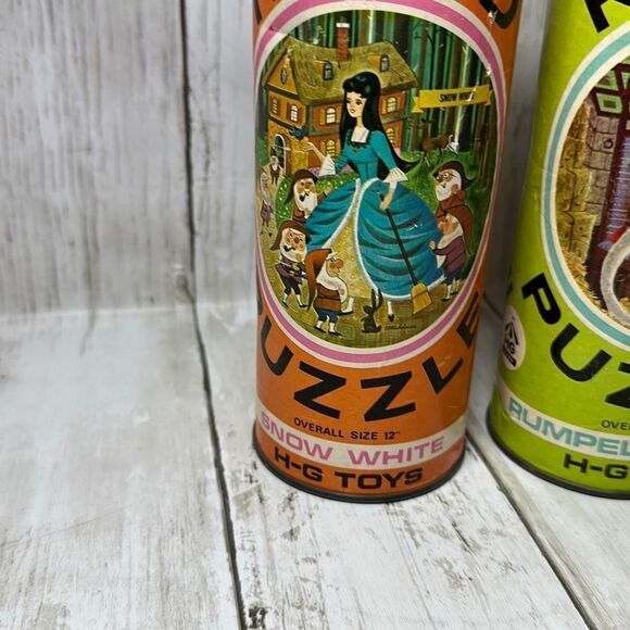 HG Toys 12” Round Puzzle Snow White Pied Piper Hansel & Gretel Rumpelstiltskin - Picture 2 of 8